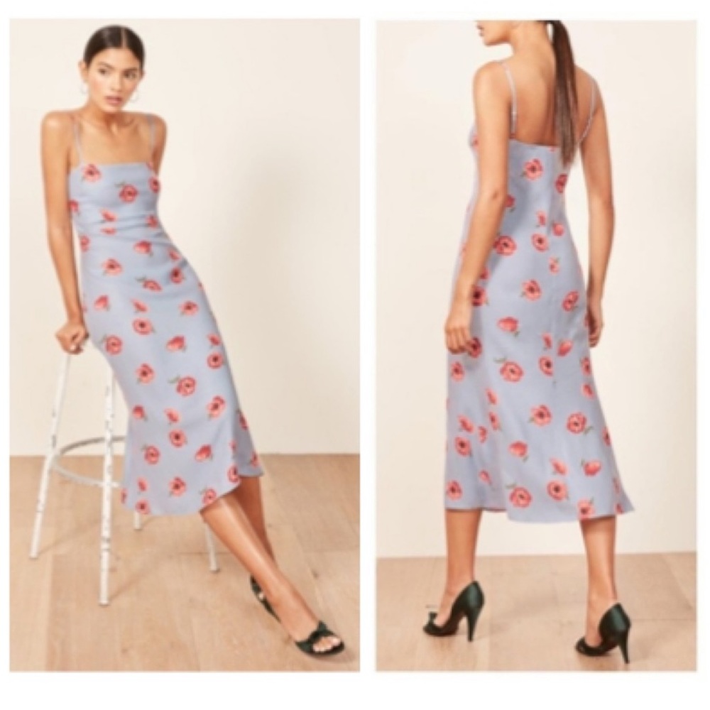 Reformation Rosaly Midi Dress in Lola 8